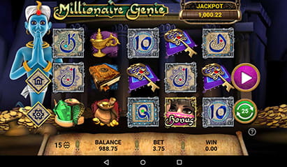 Millionaire Genie Jackpot Slot bei 888 casino mobile