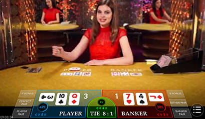 Baccarat Squeeze live und mobil bei leovegas